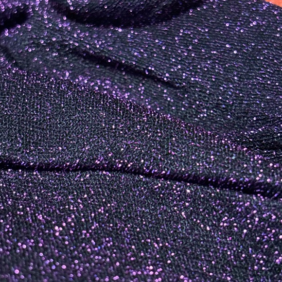 New Velius Women's Sexy Backless Shiny Two Piece Sparkly Crop Top Mini Skirt Set - Picture 14 of 15